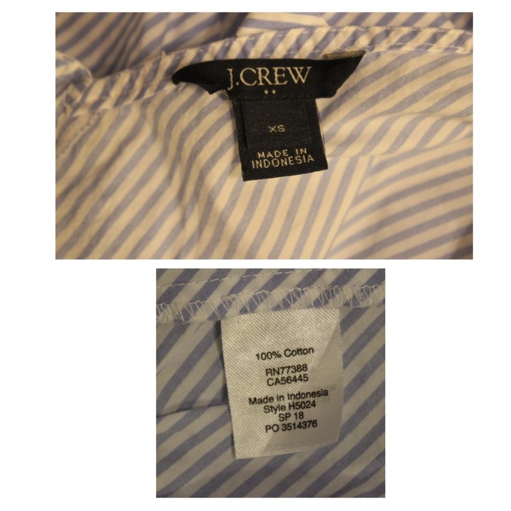 Tie Back Peplum Top by J. Crew - Picture 4 of 4